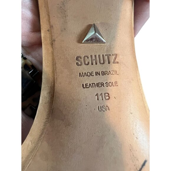 Schutz Womens Anna Lee Nude Suede Open-Toe Ankle Strap Heels Size 11B - Picture 2 of 9